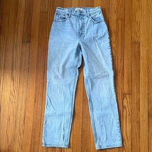 Abercrombie & Fitch Light Blue Women Jeans - curve love ultra high rise